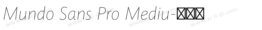 Mundo Sans Pro Mediu字体转换